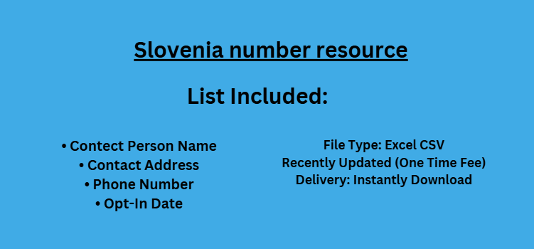 Slovenia number resource