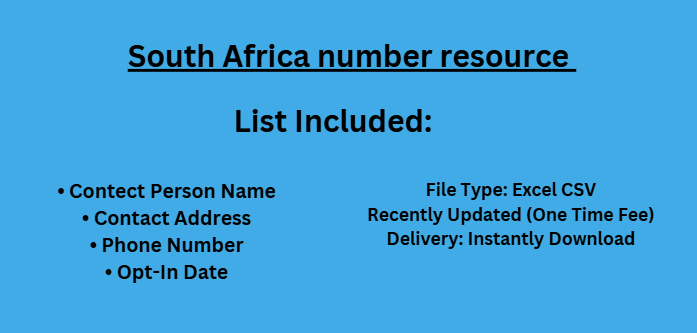 South Africa number resource