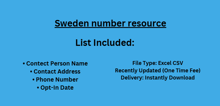 Sweden number resource