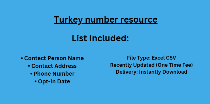 Turkey number resource